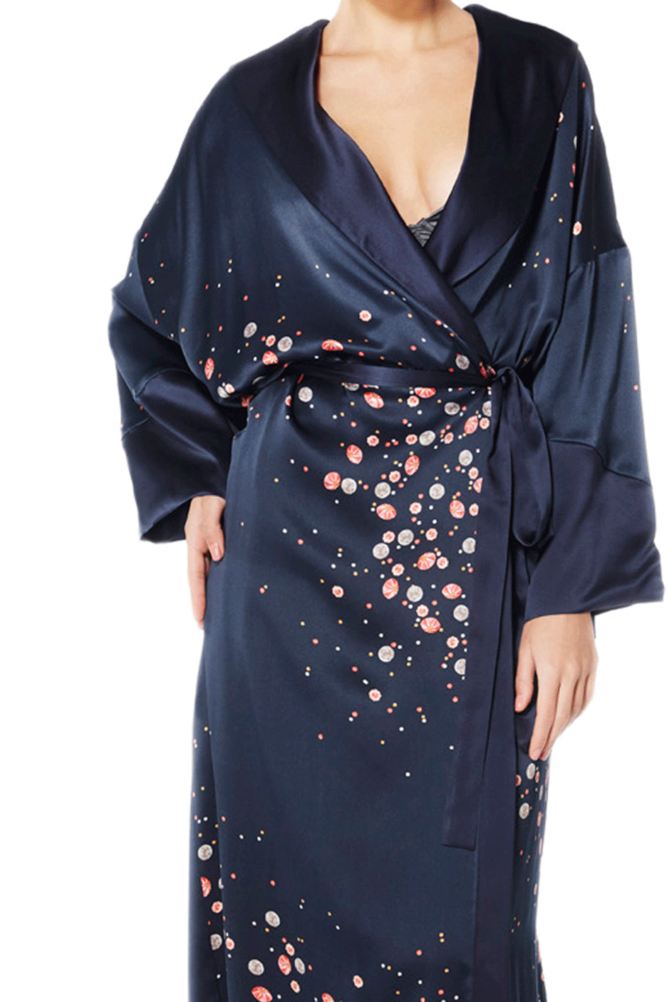 Galaxy Silk Robe