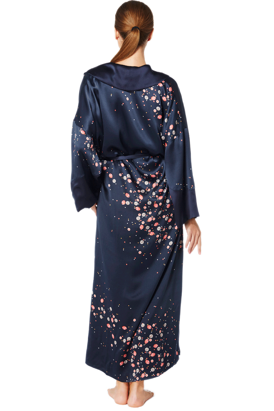 Ladies silk dressing gown online