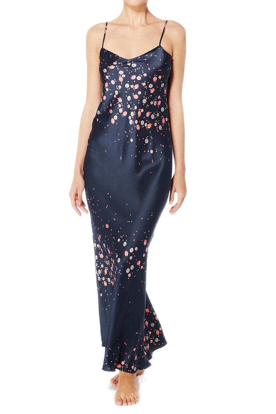 Aurora Long Silk Slip Dress