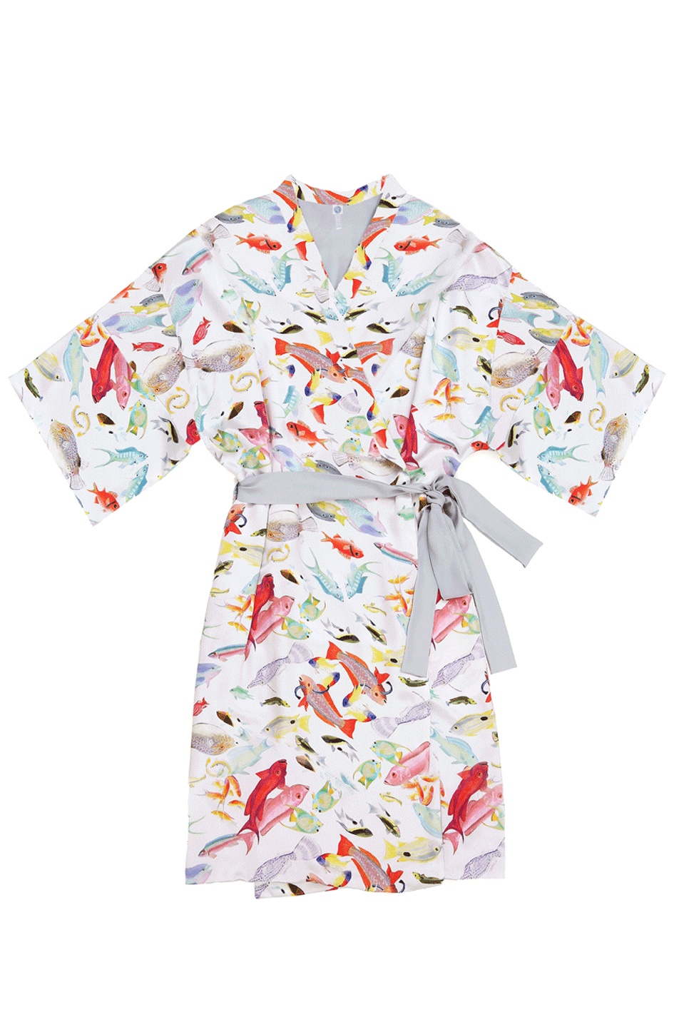 Bequia Short Silk Robe