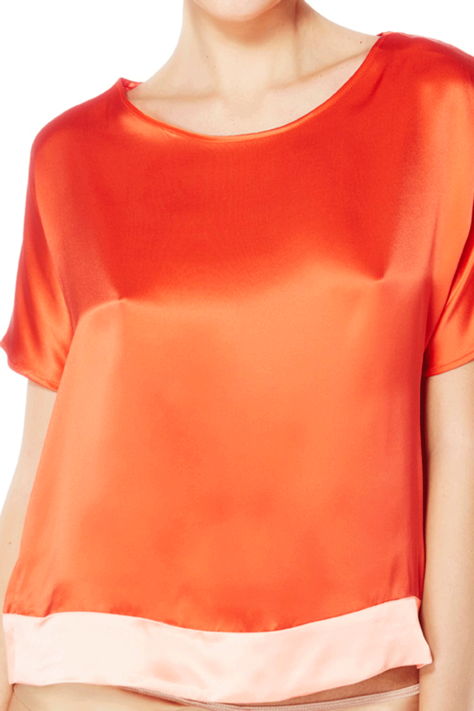 Corallina Silk Top