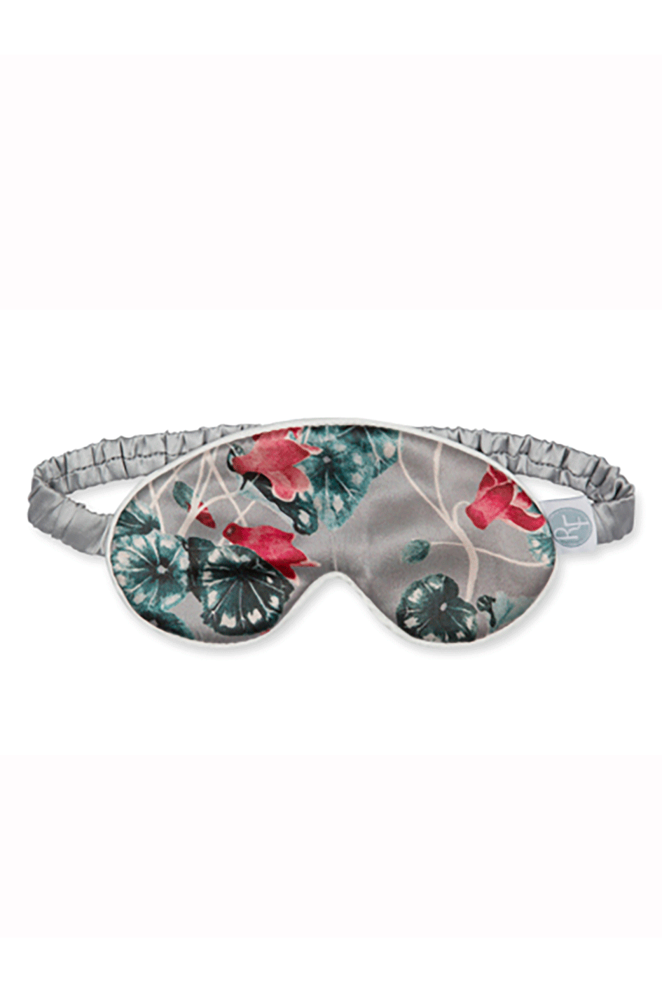 Silver Floral Sleep Mask