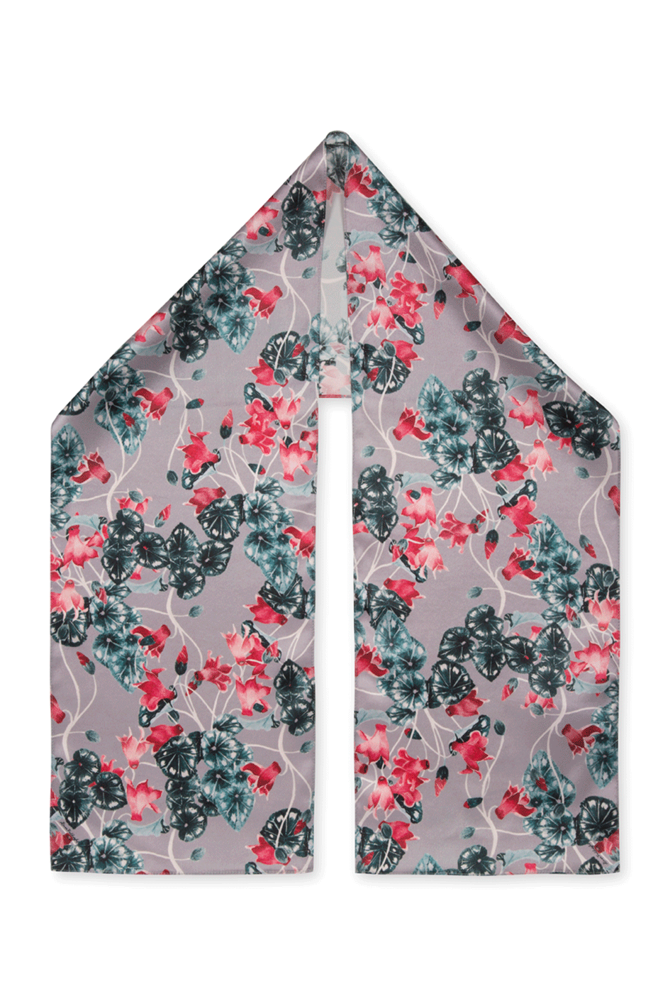 Tropical Long Silk Scarf