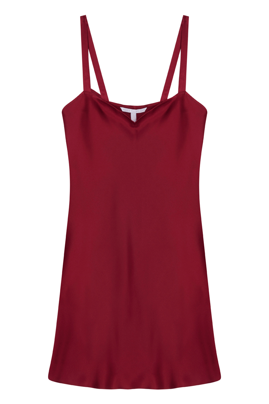 Garnet Short Silk Slip Dress