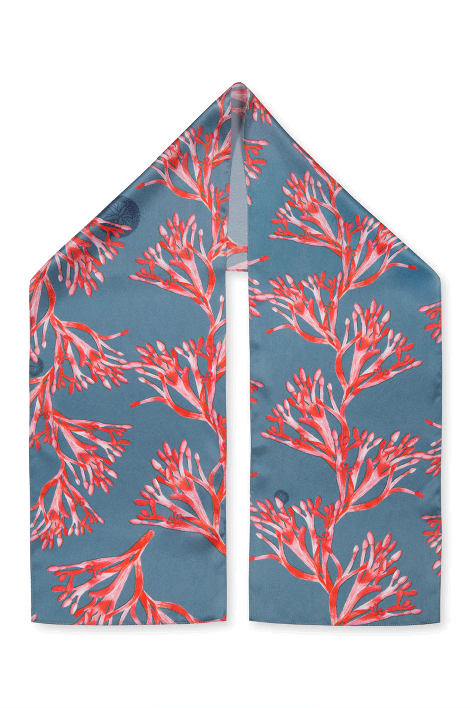 Seaweed Long Silk Scarf