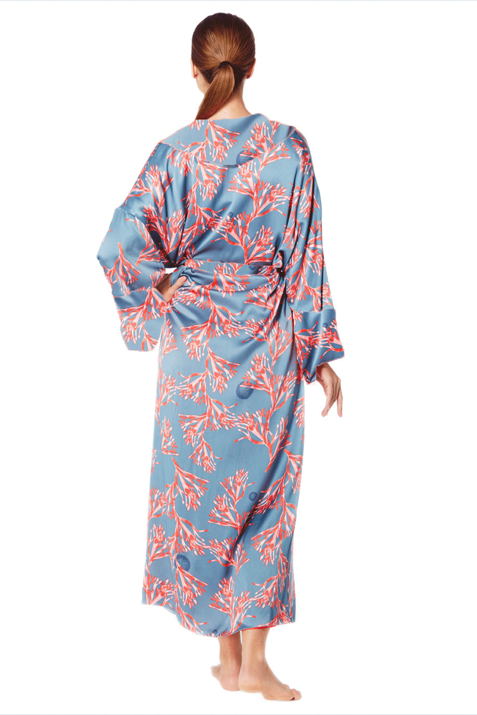 Silk dressing gown womens uk deals