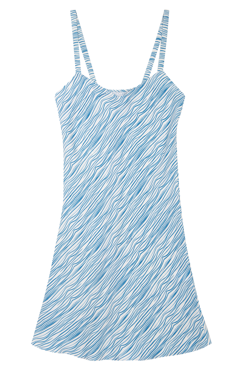 Wave Short Silk Slip Dress